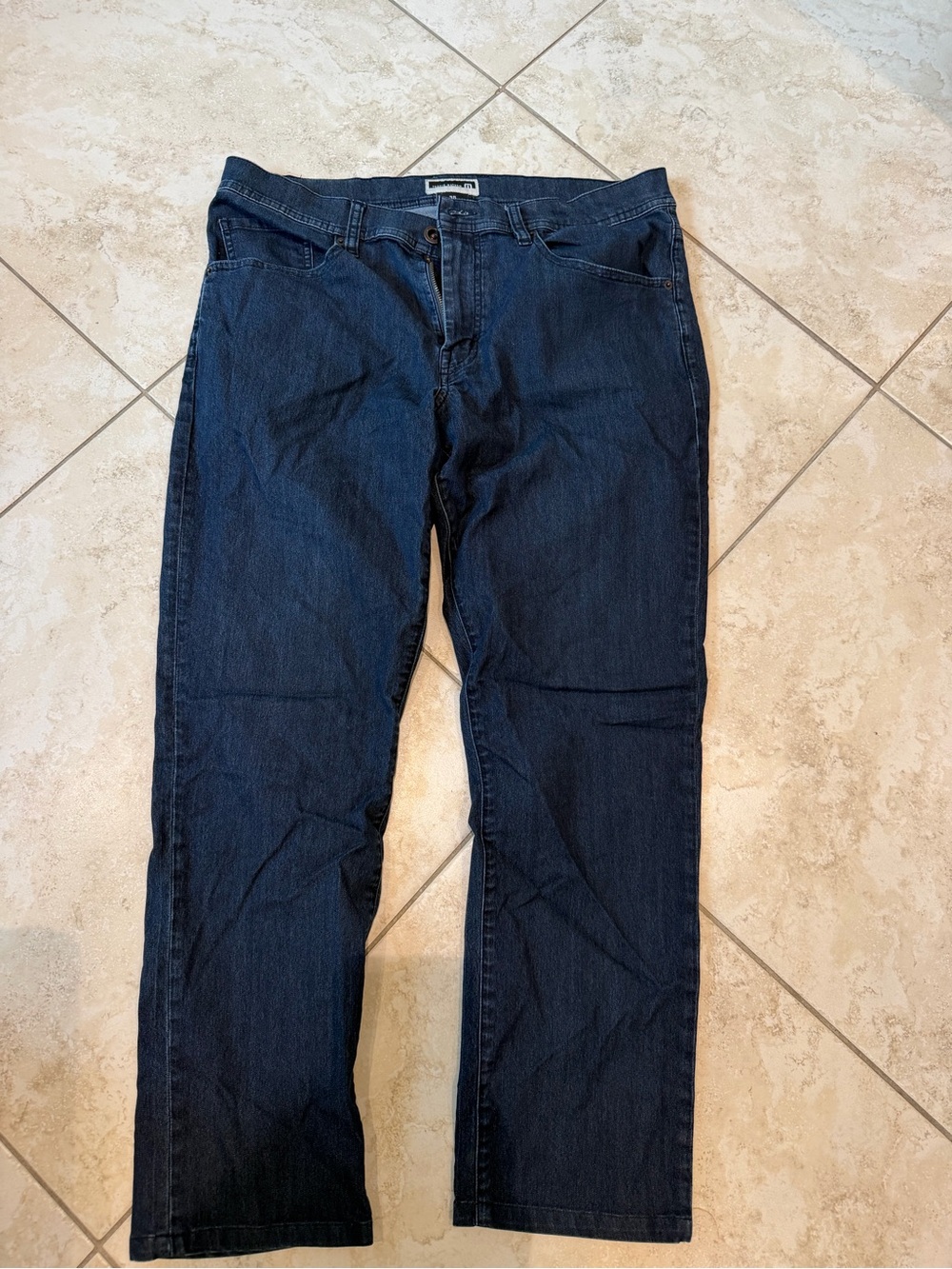 Travis Mathew Men's Dark Blue Relaxed Jeans